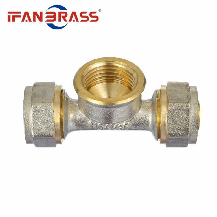 brass equal tee